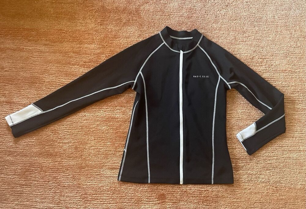 ELLE Beach House Sport Women Zip Front UV +50 Long Sleeve Track Jacket